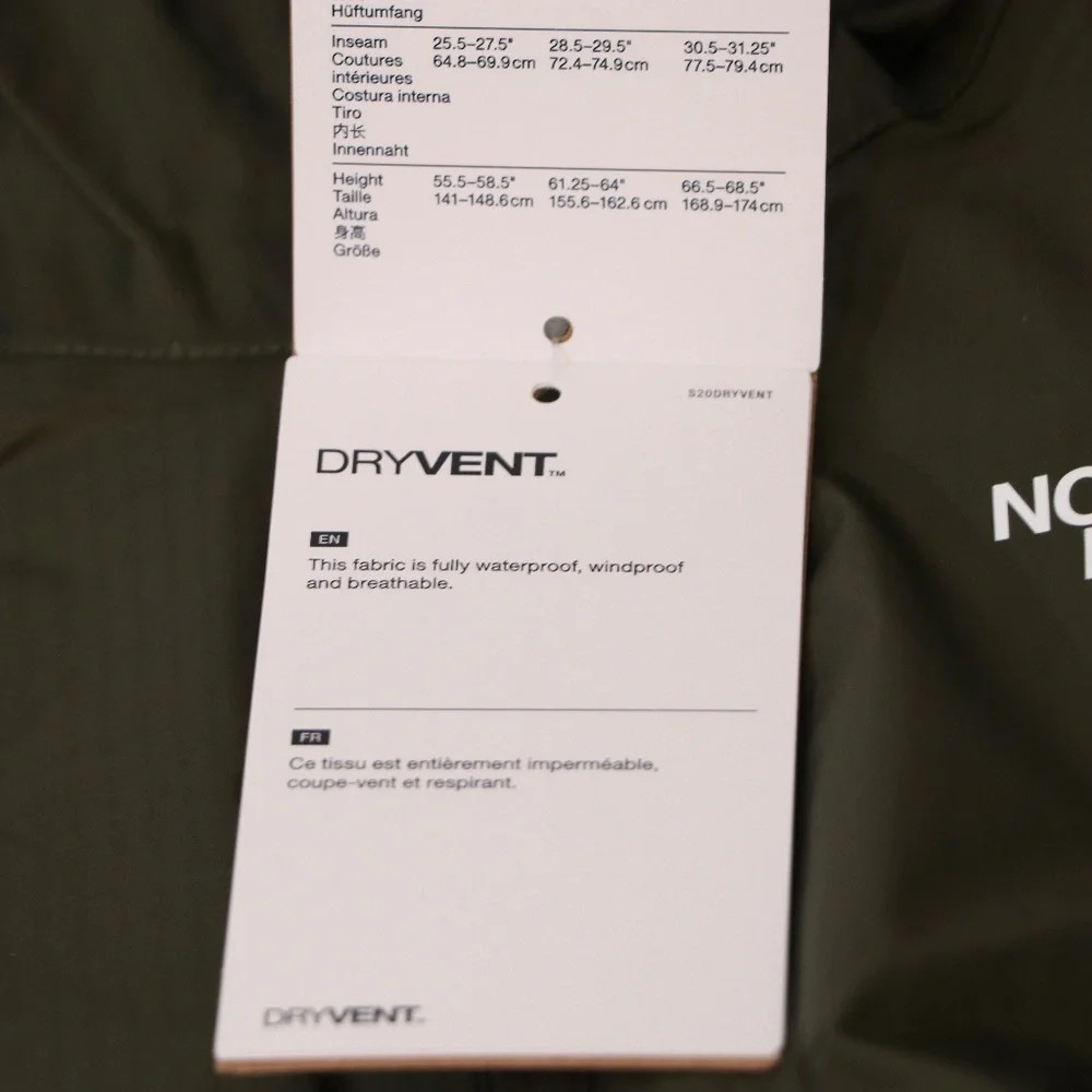 The North Face Boy's Zipline Rain Jacket New Taupe Green 14/16 Large